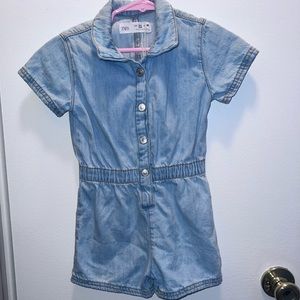 Zara Denim Romper Size 2-3T